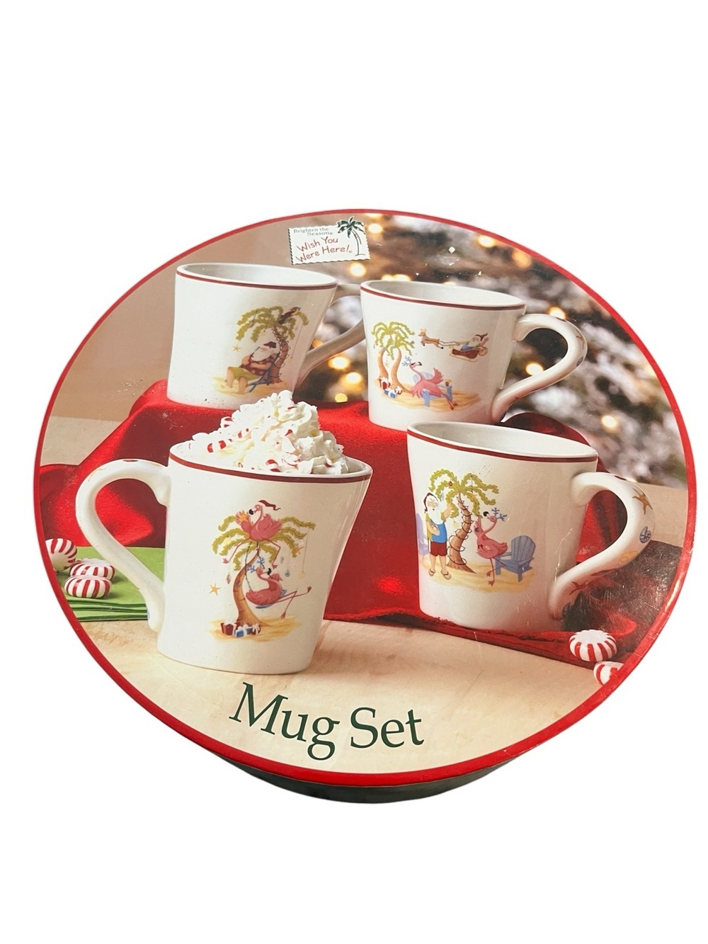 Bealls 2010 Brighten The Season Four Christmas In Florida Mugs In Original Box 4